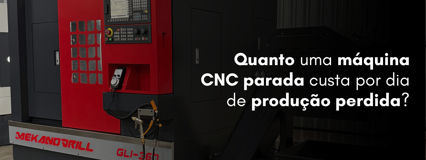 máquina cnc parada
